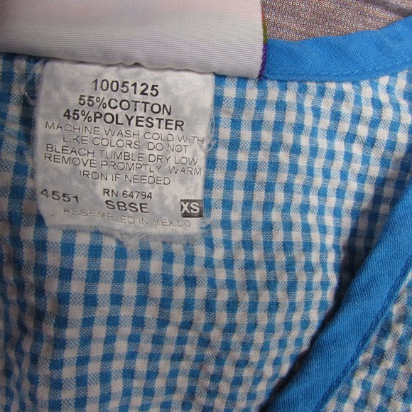 Peaches Uniforms Seersucker Scrub Top XS - Picture 4 of 5